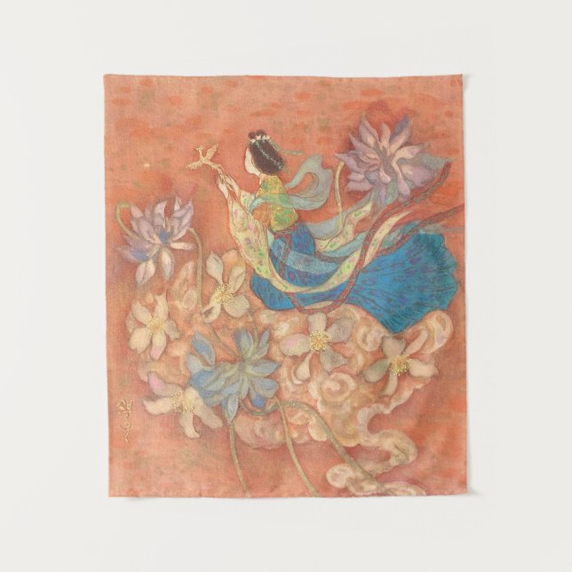 Akane Kaze: Sunset Grace Tapestry (Front)