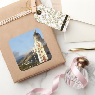 Akaroa Lighthouse, New Zealand  Square Sticker