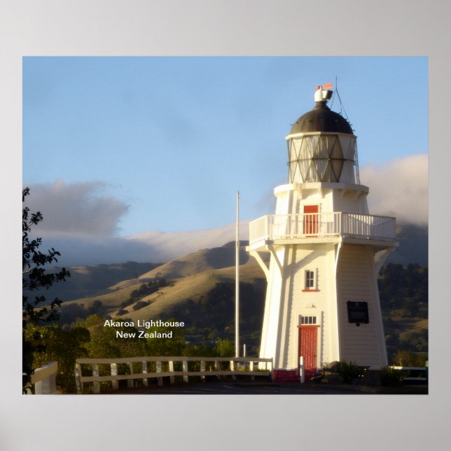 Akaroa Lighthouse Poster (Front)