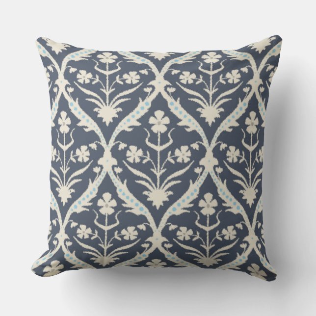 Akash trellis ikat cushion (Front)