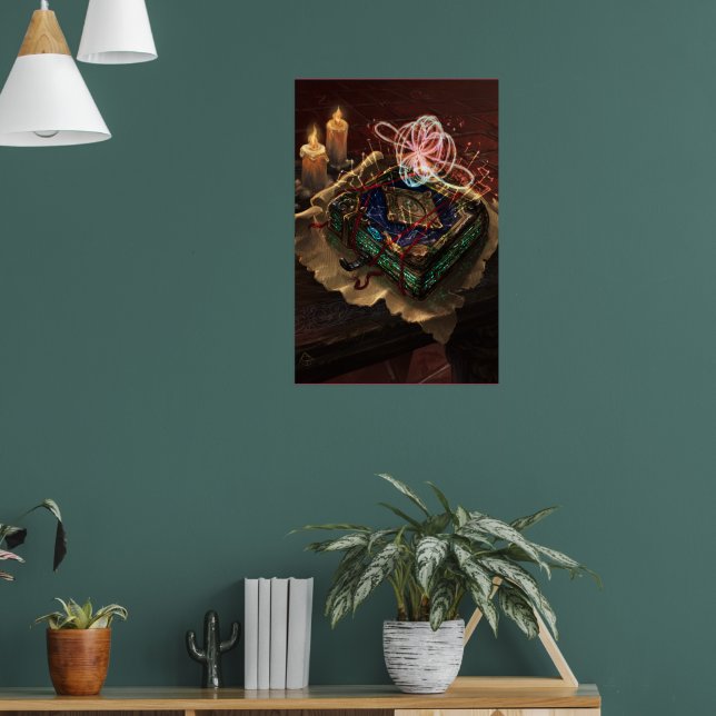 Akasha Codex - mystical esoteric fantasy art Poster (Living Room 1)