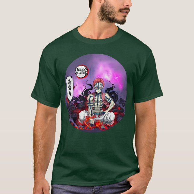 Akaza – Upper Rank Demon Design T-Shirt (Front)