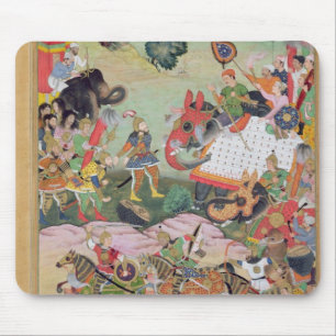 Akbar receiving the drums and standards captured f mouse pad