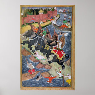 Akbar tames the Savage Elephant, Hawa'i Poster