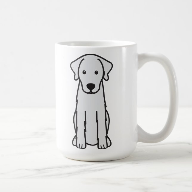 Akbash Dog Cartoon Coffee Mug (Right)