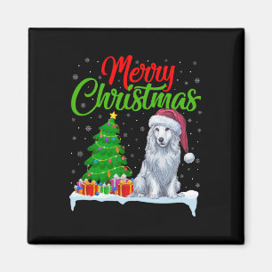 Akbash Dog Christmas Tree Lights Funny Xmas Akbash Magnet