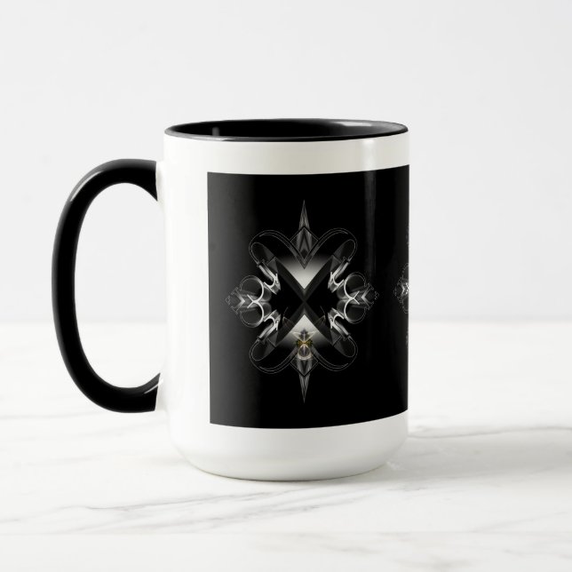 Akcenought Emblem On Black by Xzendor7 Mug (Left)