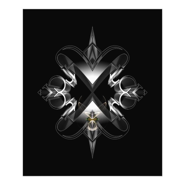 Akcenought Emblem On Black by Xzendor7 Photo Print (Front)