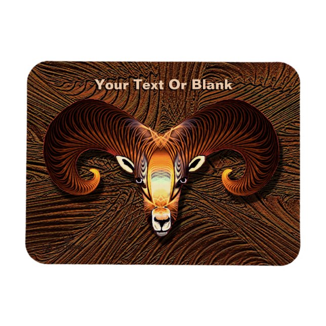 Akedah - Ram's Head Magnet (Horizontal)