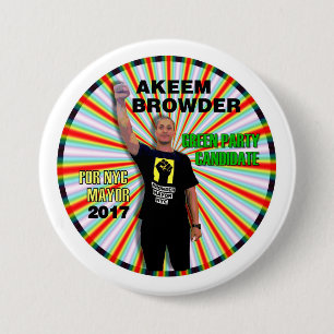 Akeem Browder for NYC Mayor 7.5 Cm Round Badge