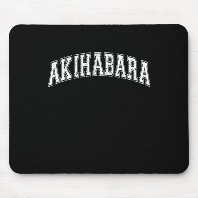 Akihabara City The Electric Town of Tokyo Japan Mouse Pad (Front)