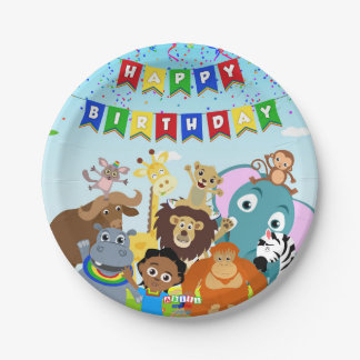 Akili & Friends Paper Plate 1