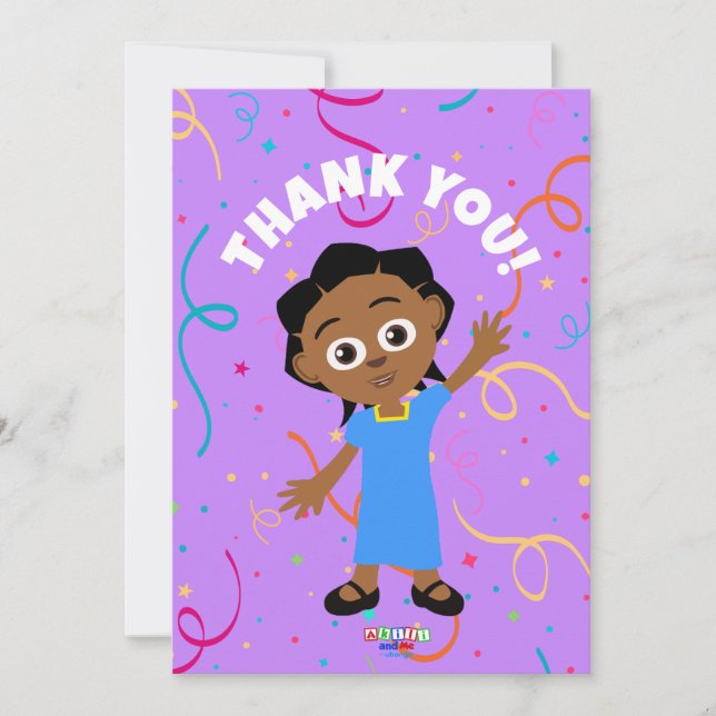 Akili Thank You Cards (Vertical) (Front)