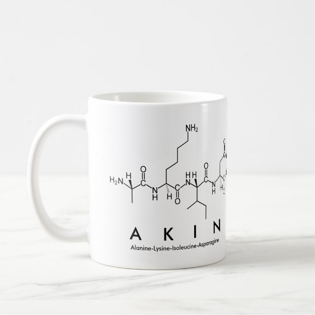 Akin peptide name mug (Left)