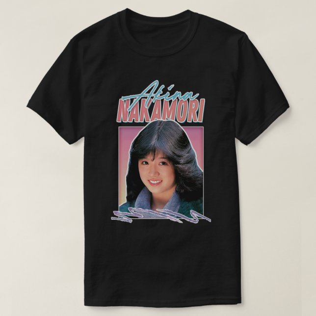 Akina Nakamori Retro Style J Pop Music Fan Design  T-Shirt (Design Front)