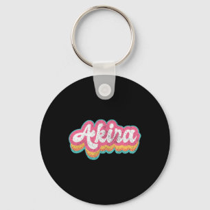 Akira First Name Girl Vintage 70s 80s Personalised Key Ring