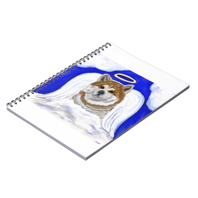 Akita Angel Notebook (Left Side)