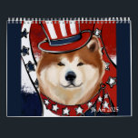 AKITA ART CALENDAR<br><div class="desc">BEAUTIFUL AKITA ART!</div>