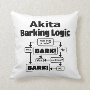 Akita Barking Logic Cushion