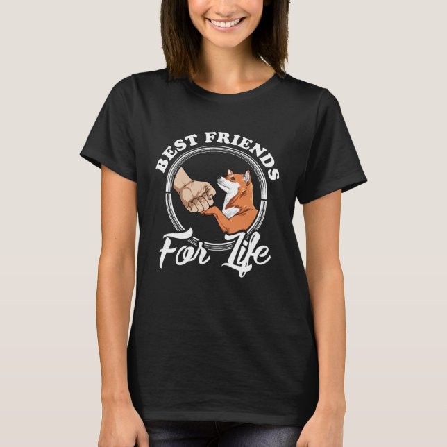 Akita  Best Friends For Life  Akita T-Shirt (Front)