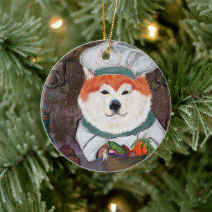 Akita     ceramic ornament