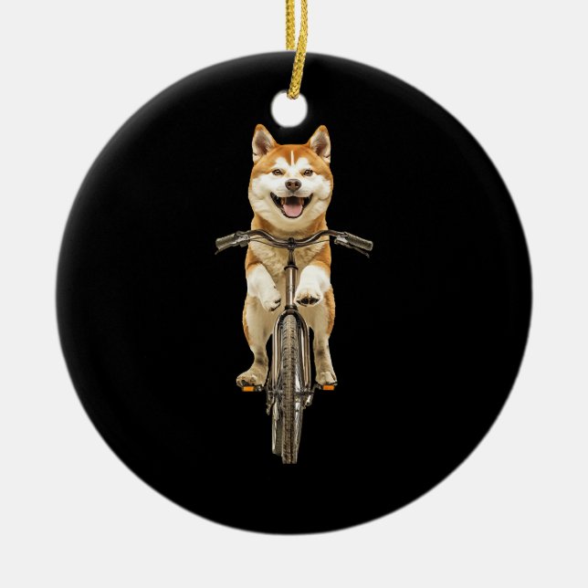 Akita  ceramic ornament (Front)
