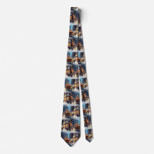 Akita Christmas Festive Season Tie