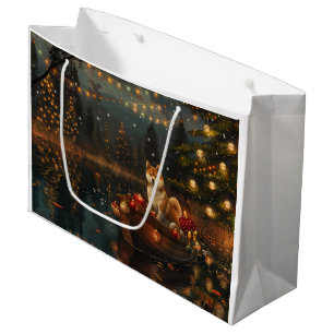 Akita Christmas Festive Voyage Large Gift Bag