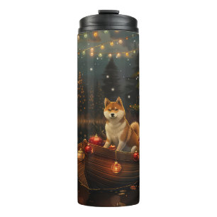 Akita Christmas Festive Voyage Thermal Tumbler