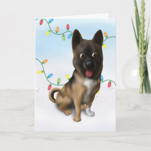 Akita Christmas Holiday Card