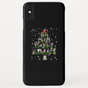 Akita Christmas Tree Covered By Flashli iPhone XS Max Case