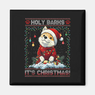 Akita Christmas Tree Lights Decorations Dog Lover Magnet