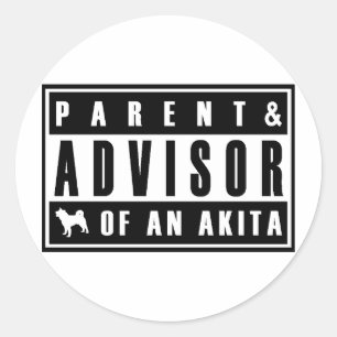 Akita Classic Round Sticker