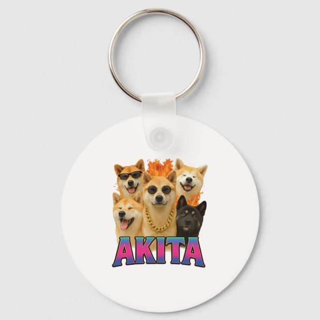 Akita Copy Key Ring (Front)