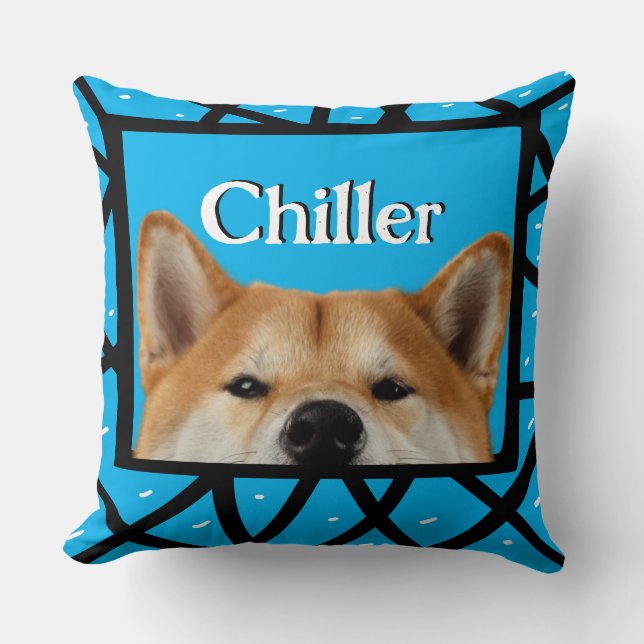 Akita customised photo frame  cushion (Front)
