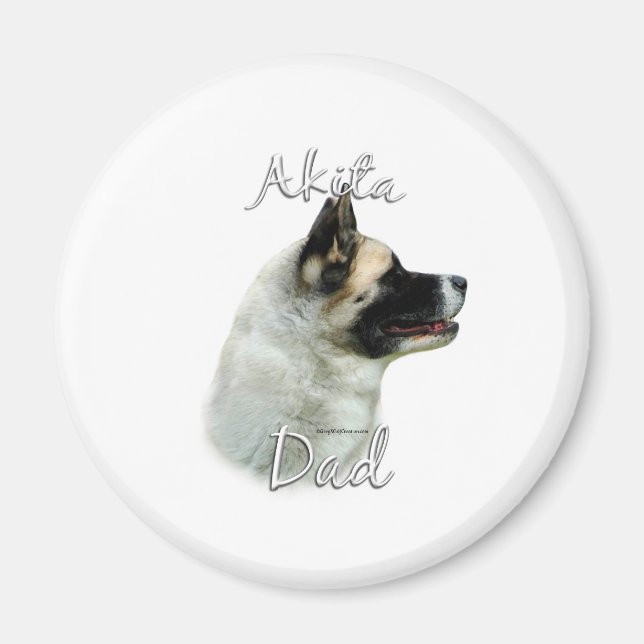 Akita Dad 2 Magnet (Front)