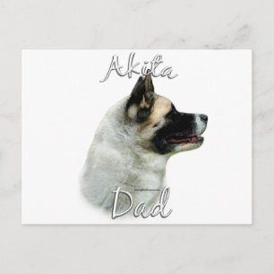 Akita Dad 2 Postcard