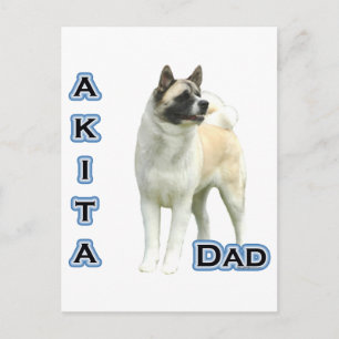Akita Dad 4 Postcard