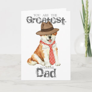 Akita Dad Card