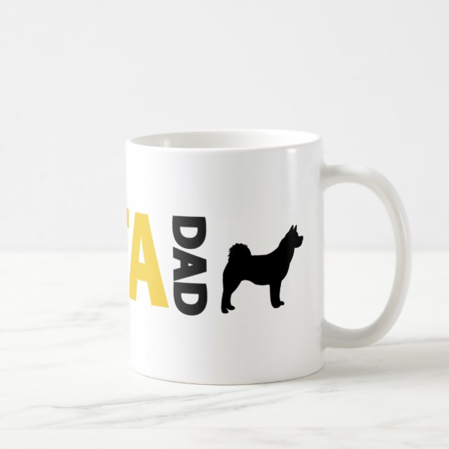 Akita Dad Coffee Mug (Right)