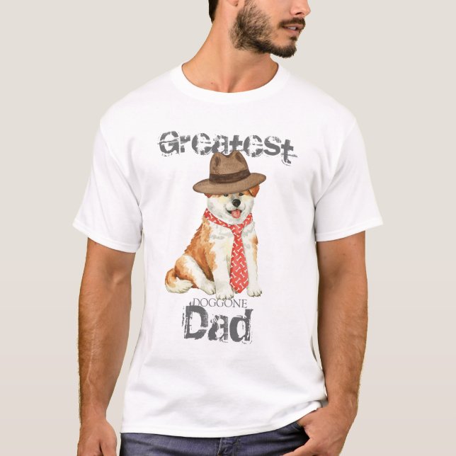 Akita Dad T-Shirt (Front)