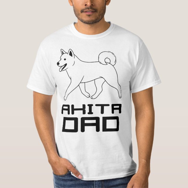 Akita Dad T-Shirt (Front)