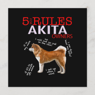Akita Dog   5 Rules Akita Dog Owner Invitation