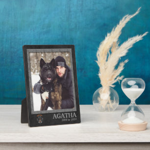 Akita Dog Breed Memorial Photo Plaque
