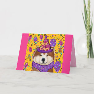 AKITA DOG CARD