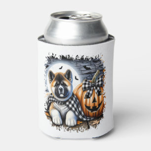 Akita Dog Halloween Square Can Cooler