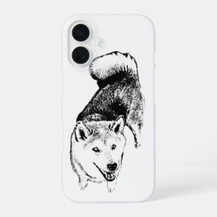 Akita Dog Phone Case – Artistic Ink Style