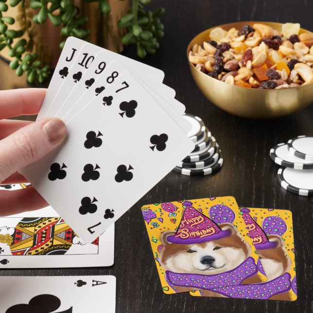 AKITA DOG  PLAYING CARDS (In Situ)