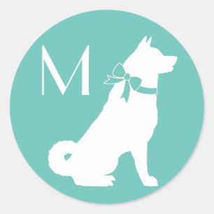 Akita Dog Puppy Classic Round Sticker