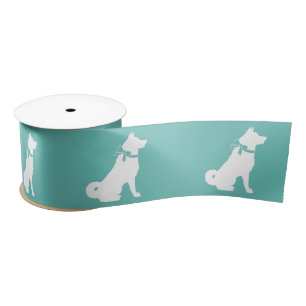 Akita Dog Puppy Satin Ribbon